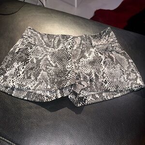 Express Animal Snake Print Shorts